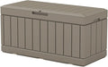 Patiowell 82 Gallon Resin Deck Box, Waterproof Large Wood Look Storage Box by Patiowell