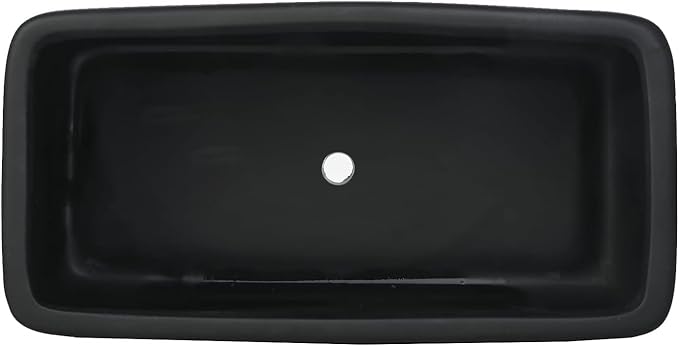 MyGift 10 Inch Matte Black Ceramic Indoor Plant Pot Succulent Planter, - Image 7
