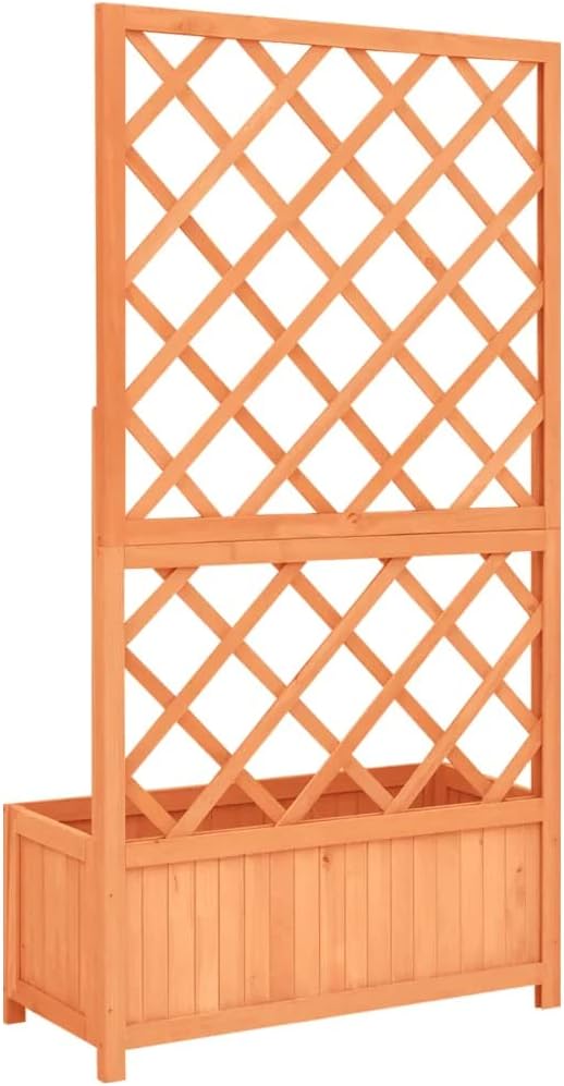 vidaXL Planter, Flower Box, Trellis Raised Bed, Outdoor Planter - Image 4