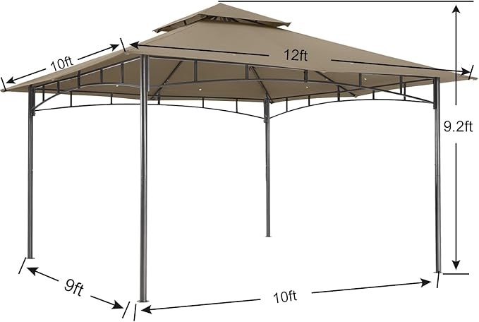 ABCCANOPY Gazebos for Patios 10x12 - Image 5