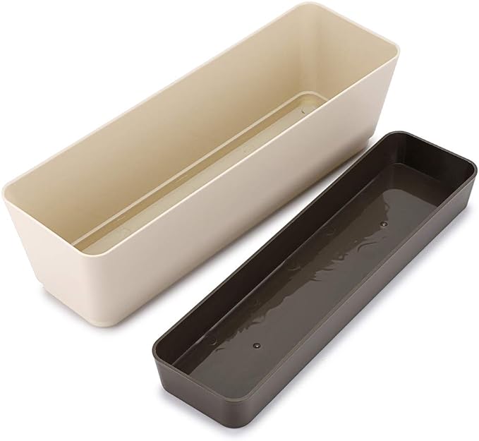 Skelang 2 Pcs Rectangular Plant Pot, Window Planter Box - Image 2