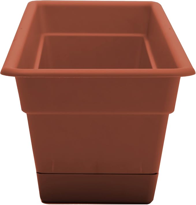 Bloem Dura Cotta 18" Terra Cotta Resin Rectangle Window Box Planter - Image 4