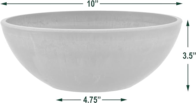 PSW Pot Collection Shallow Bowl Planter, 10-inch | Terra Cotta Color | Pack of - Image 4