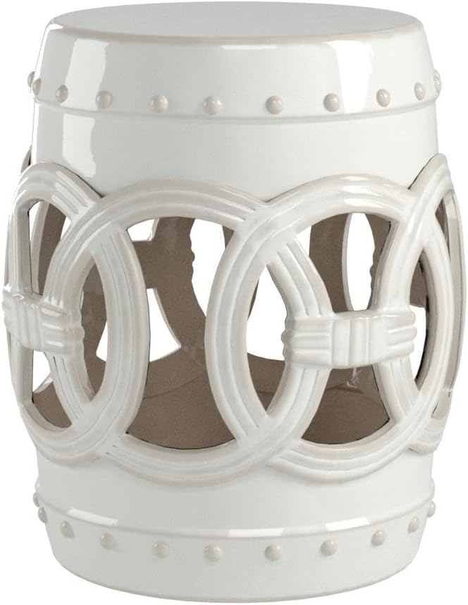 SAFAVIEH Home Collection Double Coin Antique White Ceramic Indoor/ Outdoor - Image 5