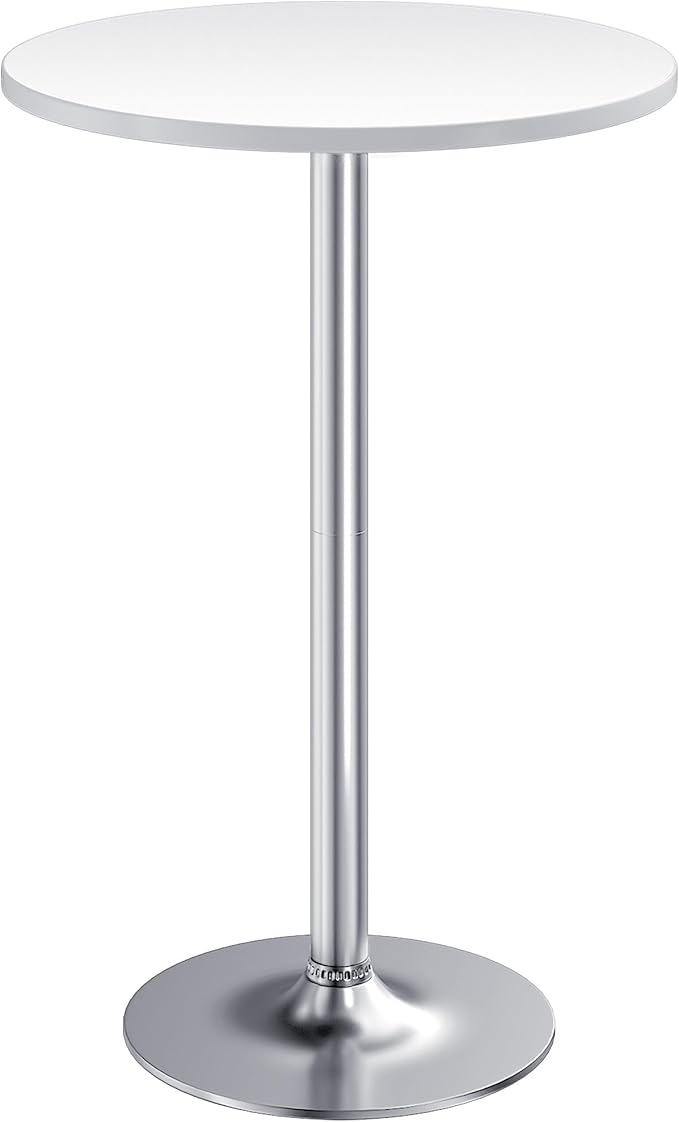 Furmax Bistro Pub Table Round Bar Height Cocktail Table by Furmax
