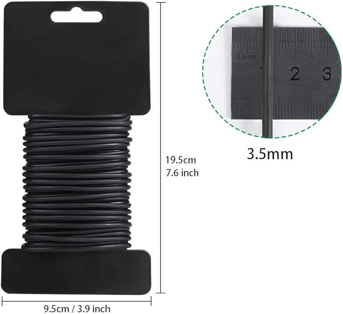 Tenn Well Garden Ties, 52 Feet 3.5mm Soft Garden Wire, Plant Twist Ties - Image 6