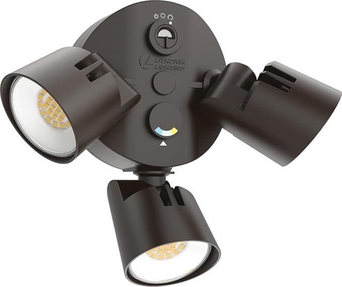 Lithonia Lighting HomeGuard 3-Light LED Outdoor Flood Lights, Outdoor LED Lights by AcuityBrands