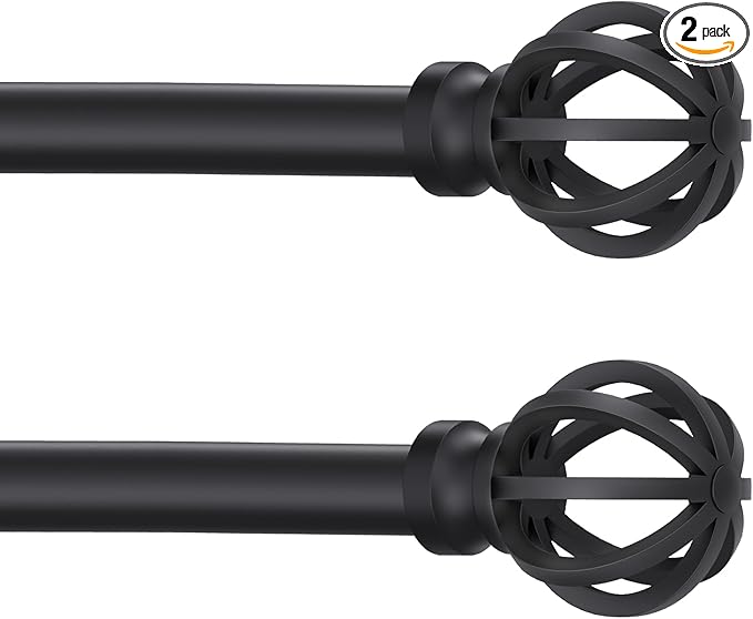 Curtain Rods for Windows 28 to 60 Inch by Poskena