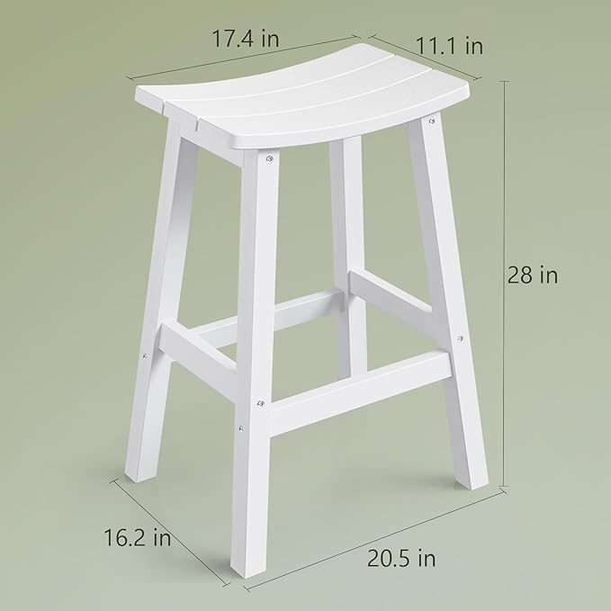 Stoog Weatherproof Bar Stools Set of 4, - Image 3