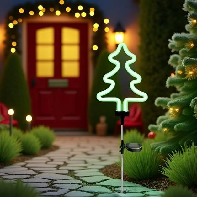Solar Garden Stake Lights, Waterproof Landscape Light, Solar Landscape Path by RechargeableLEDWorkLights