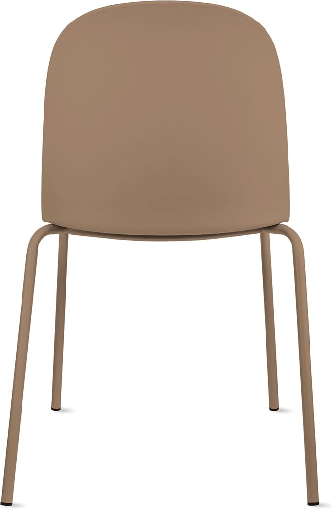 2xhome Parent Modern Stackable Armless Dining Chair | Plastic Shell Seat - Image 6