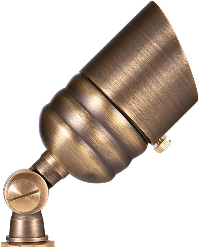 VOLT Fat Boy 12V Brass Outdoor Mini Spotlight - Image 3