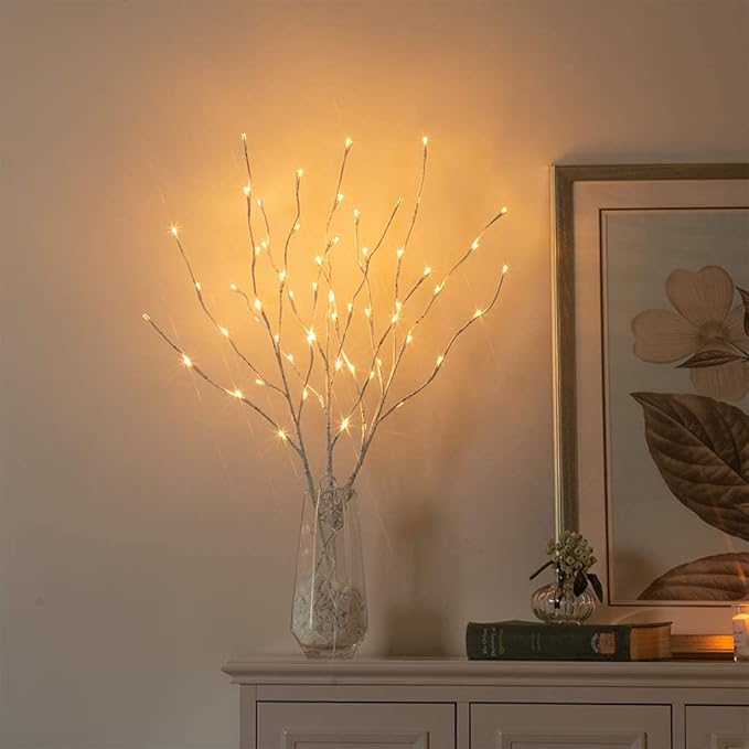 Vanthylit 3PK 30'' Lighted Birch Twig Branches - Image 6
