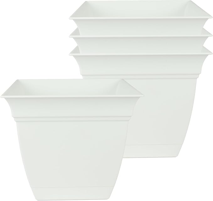 The HC Companies 8 Inch Eclipse Square Planter Pots by TheHCCompanies