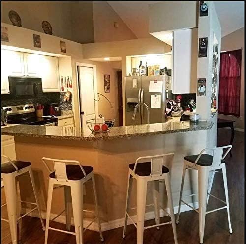 Yongchuang 24 inch Metal Bar Stools Set of 4 Counter Height Barstools Farmhouse - Image 8