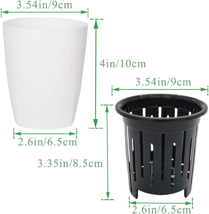 OJYUDD 8 Pack 4 Inch Self Watering Plastic Planter - Image 2