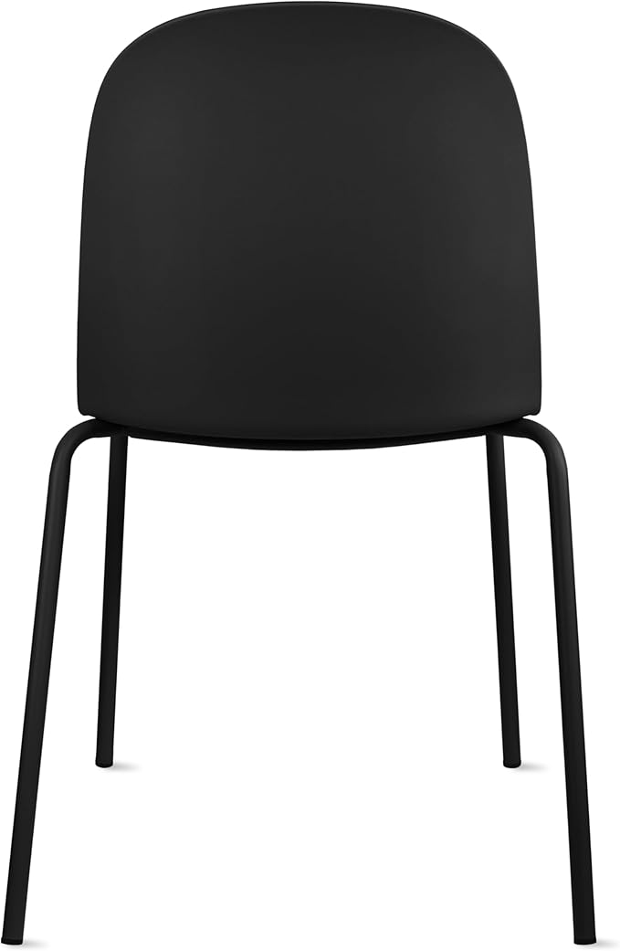 2xhome Modern Stackable Armless Dining Chair, Plastic Shell Seat - Image 7