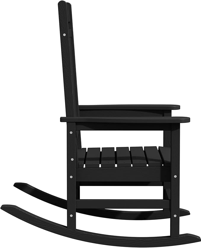 KINGYES Outdoor Rocking Chairs, HDPE All-Weather Patio Rocking Chairs High Back - Image 10