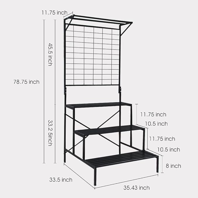 Zhongma 3 Tier Large Heavy Duty Plant Stand - Image 6