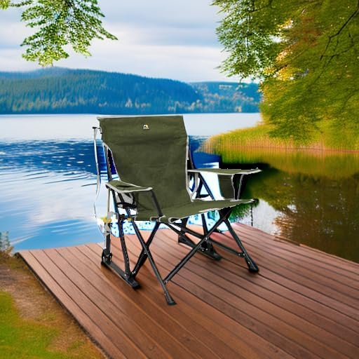 GCI Outdoor Kickback Rocker Camping Chair | Portable Folding Rocking Chair - Image 2