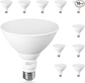 10 Pack PAR38 Outdoor Flood Light Bulbs, LED Flood Light Bulb Warm White 2700K by GvvooHome
