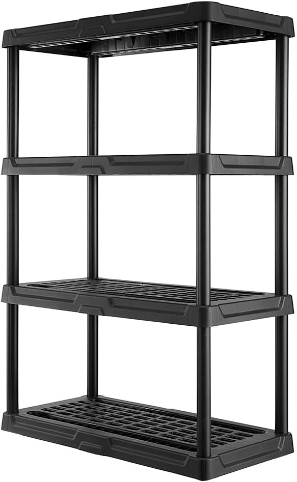 CENTREX CX 4-Tier Heavy Duty Plastic Storage Shelves that Support up to by Unknown