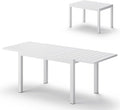 All-Aluminum Expandable Outdoor Patio Dining Table by Oasbira