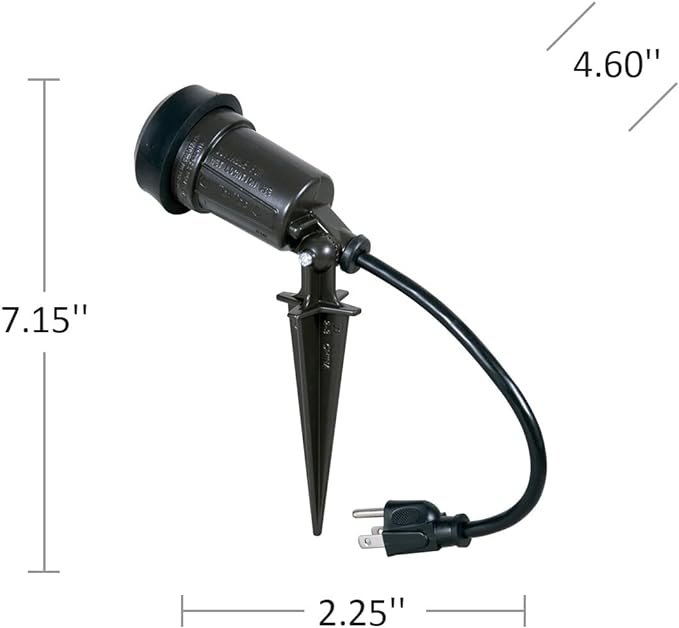 Hubbell-Bell SL101B Portable Spike Light Par 38 Bulb Bronze Finish, 75-150 Watt - Image 3