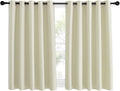 NICETOWN Room Darkening Beige Curtain 54 inches Long, Thermal Insulated Solid by NICETOWN