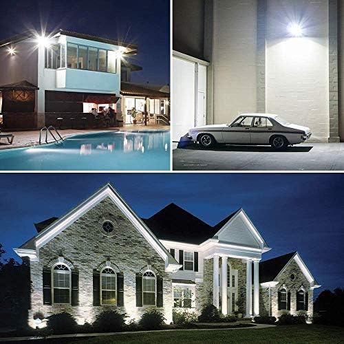 USTELLAR 3 Pack 80W LED Flood Lights Outdoor Hardwired Bright 800W Equiv. - Image 7