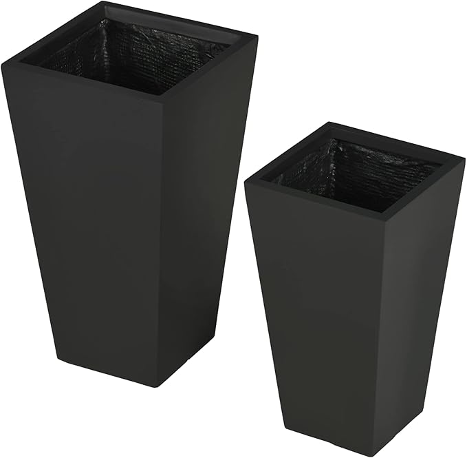 Outsunny 2-Pack Outdoor Planter Set, Flower Pots - Image 8