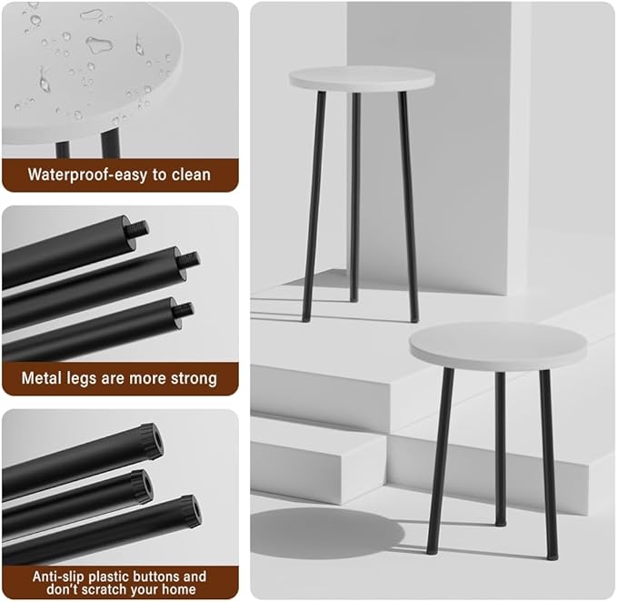 Plant Stand Indoor Tall: Corner Wood Plant Stand 2 Pack Mid Century Modern Decor - Image 3