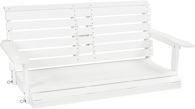 Poly Lumber 2-Seat Porch Swing, HIPS 4.5-Feet Bench Swing - Image 8