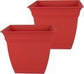 The HC Companies 10 Inch Eclipse Square Planter Pots by TheHCCompanies