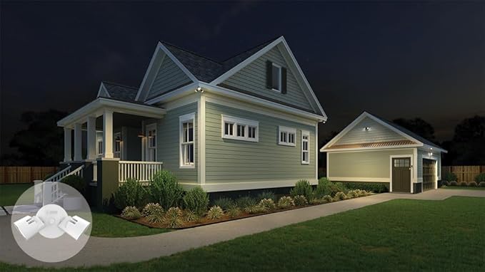 Lithonia Lighting HomeGuard 2-Light LED Outdoor Flood Lights, Wall or Ceiling - Image 11