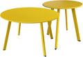 Grand patio Round Patio Coffee Table 2PC Weather Resistant Nesting Tables by GrandPatio