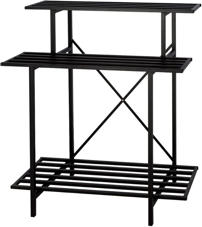 Zhongma 3 Tier Sturdy Plant Stand Space-Saving Heavy Duty Plant Holder by Zhongma