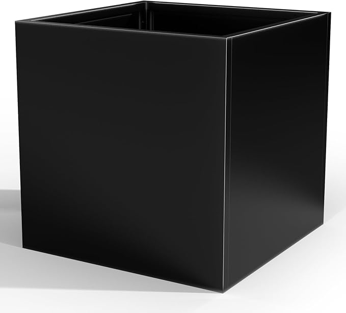 Tall Metal Planter Box for Outdoor Plants 26" L x 26" W x 26", Heavy Duty Steel - Image 8