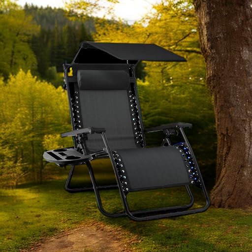 Best Choice Products Folding Zero Gravity Outdoor Recliner Patio Lounge Chair - Image 2