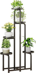 Plant Stand Indoor Outdoor 5 Tier Metal Plant Shelf by INGIORDAR