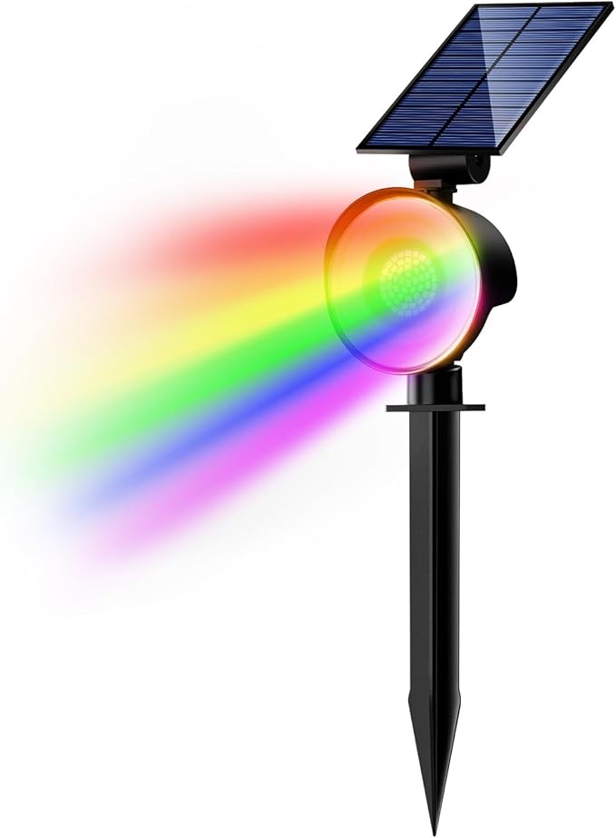 nipify 1 Pack Solar Lights Outdoor Waterproof, LED Solar Spot Lights by Nipify
