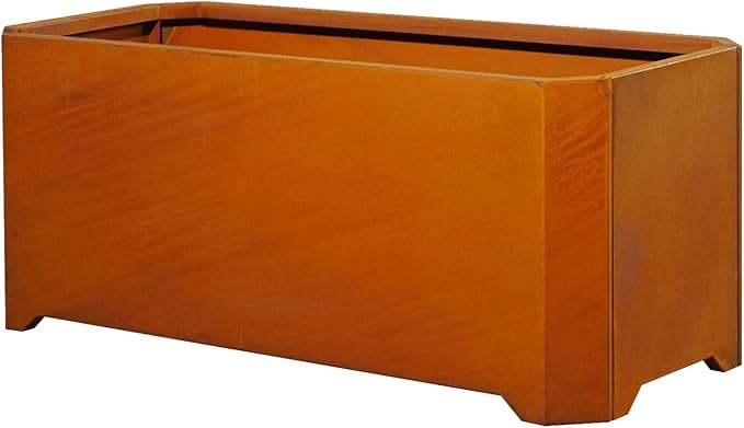 Corten Steel Planter Box-36"x15"x15"-Large Rectangular Planters by GJWCVLOUTDOORLIFESELLER