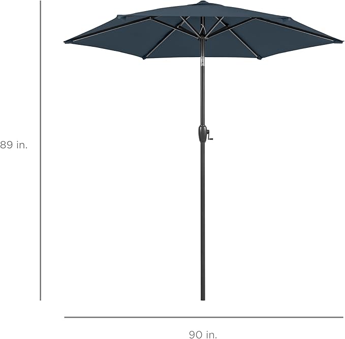 Best Choice Products 7.5ft Heavy-Duty Round Outdoor Market Table Patio Umbrella - Image 7