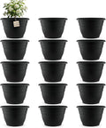 15 Pack 11 Inch Plant Pots by RooTrimmer