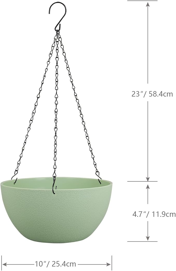 10 inch Hanging Planters for Outdoor Indoor Plants - Image 2