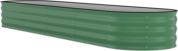 8x2x1.5 ft Galvanized Raised Garden Bed by GarveeLife