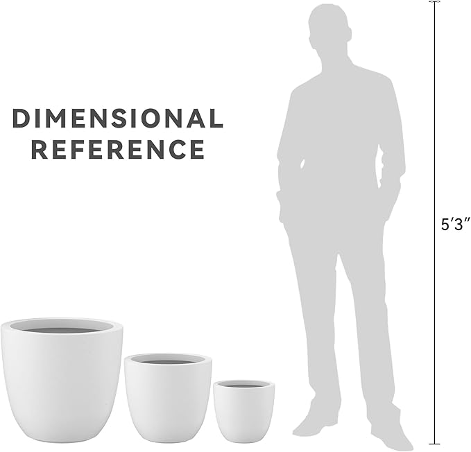 Kante 18", Outdoor Indoor Large Planter Pots - Image 7