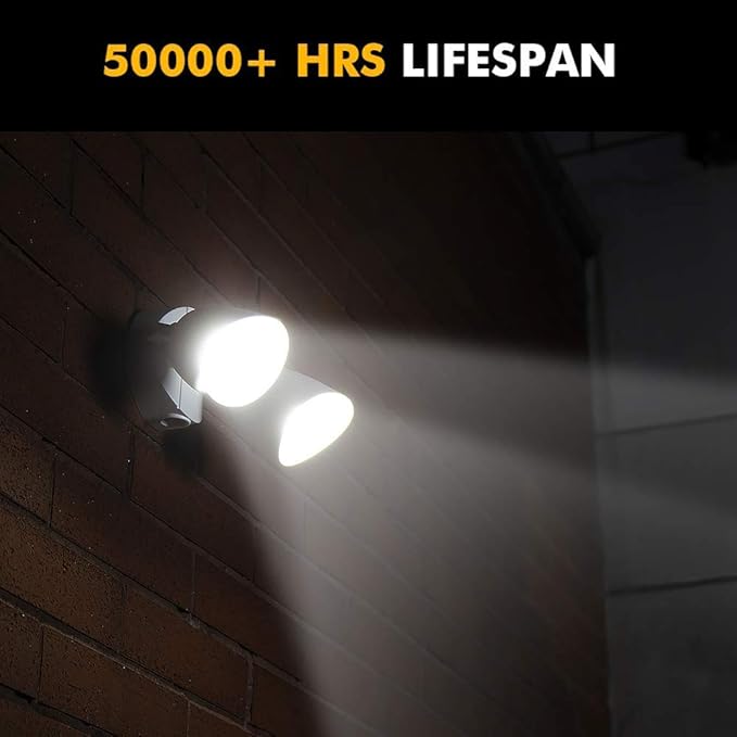 LUTEC 6222W-D2D 3500 Lumen 32 Watt Dusk to Dawn Dual-Head Flood Light Outdoor - Image 7