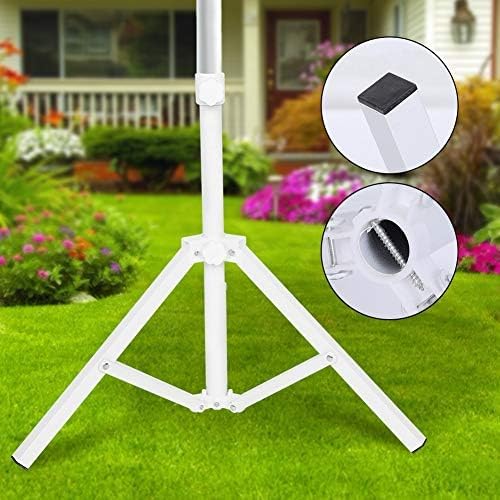 Beach Umbrella Stand Base, Portable Foldable Sun Umbrella Stand White - Image 8