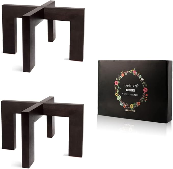 2 Pack Plant Stand Indoor Outdoor, Mid Century Plant Stand - Image 3